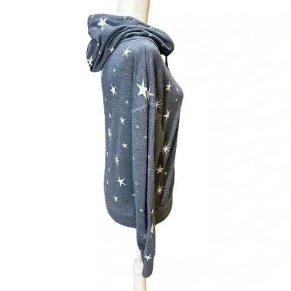 Wildfox Star Hoodie Blue White Size L - Picture 5 of 7